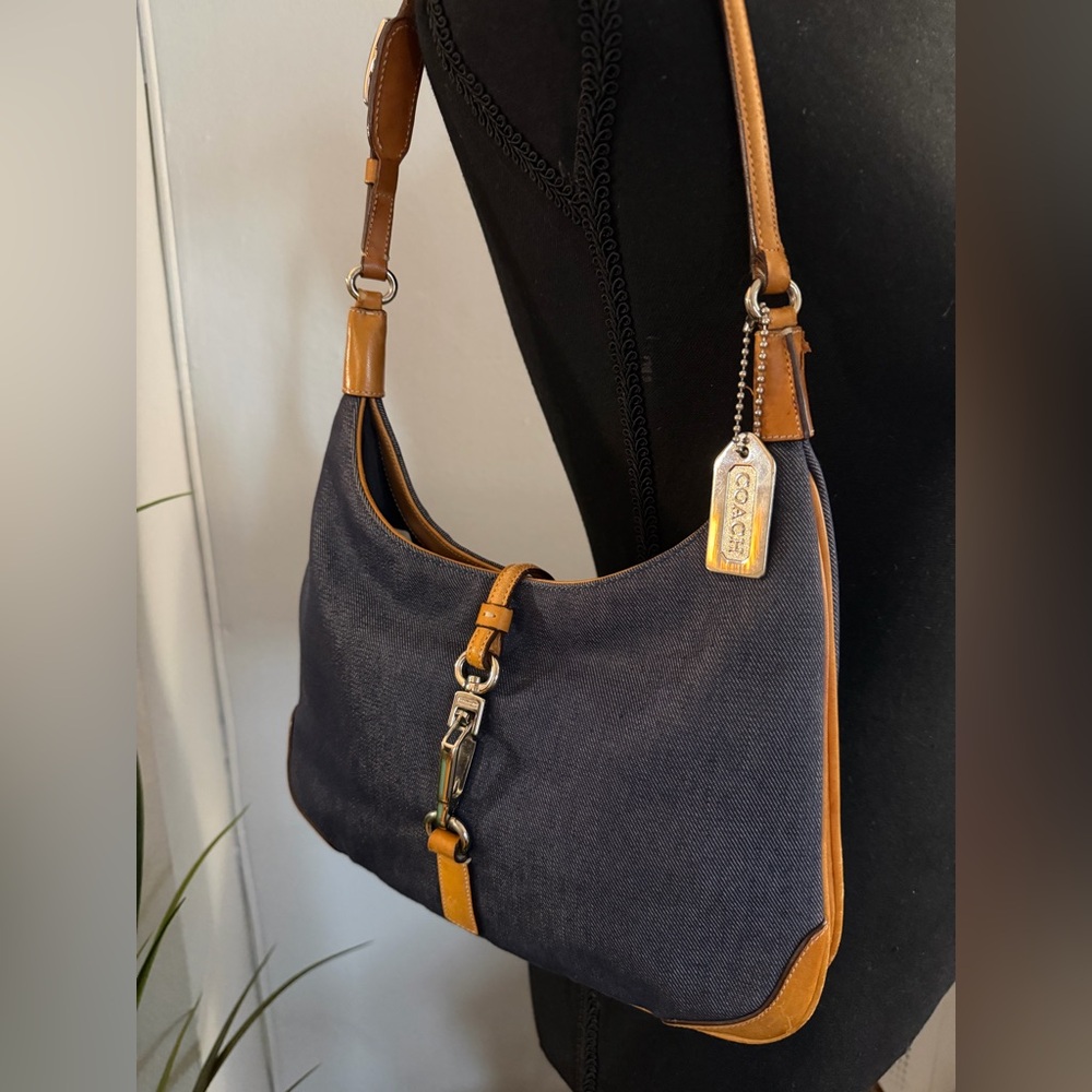 Coach Y2K Denim Hampton Shoulder Bag - Picture 14 of 15